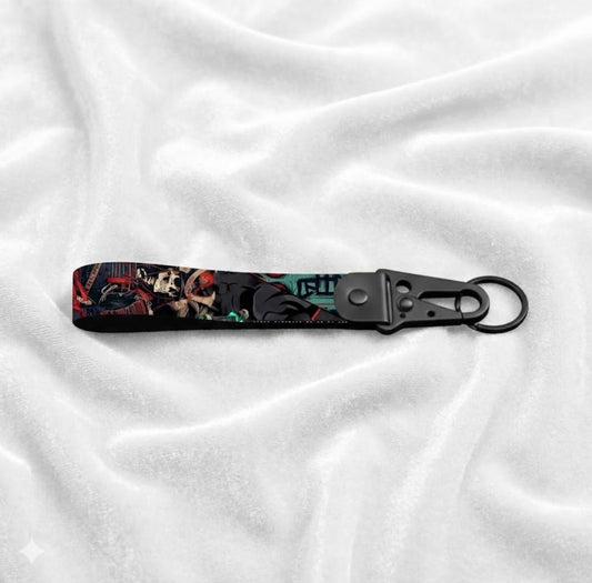 Brook Skeleton Face Anime Lanyard Keychain pp-11