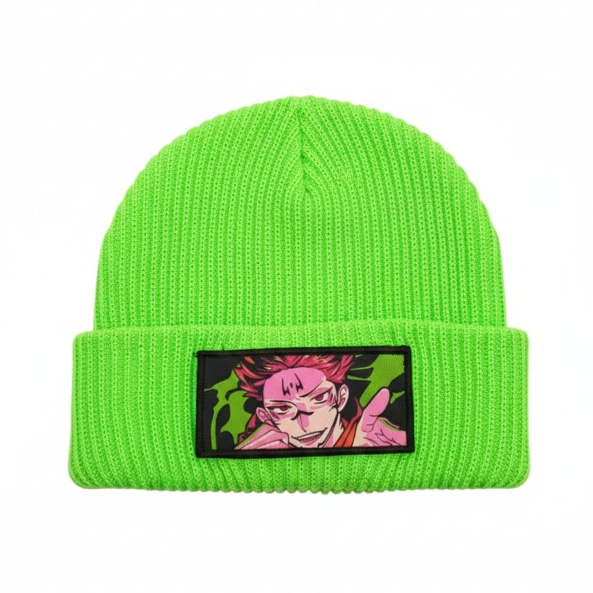 Neon Green Woven Beanie
