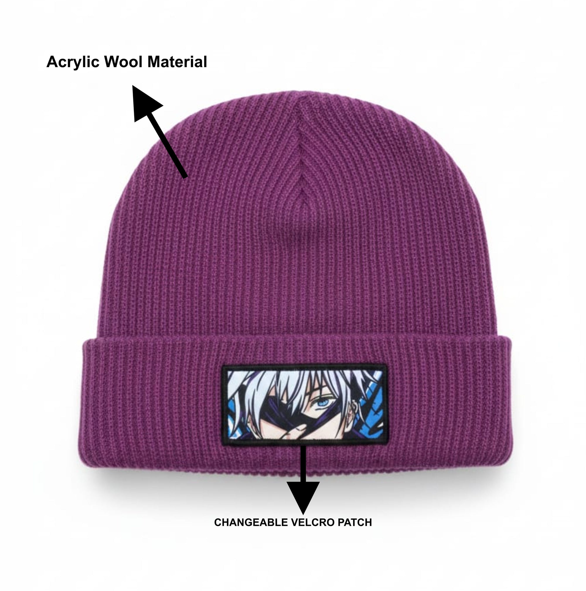 Gum Purple Woven Beanie