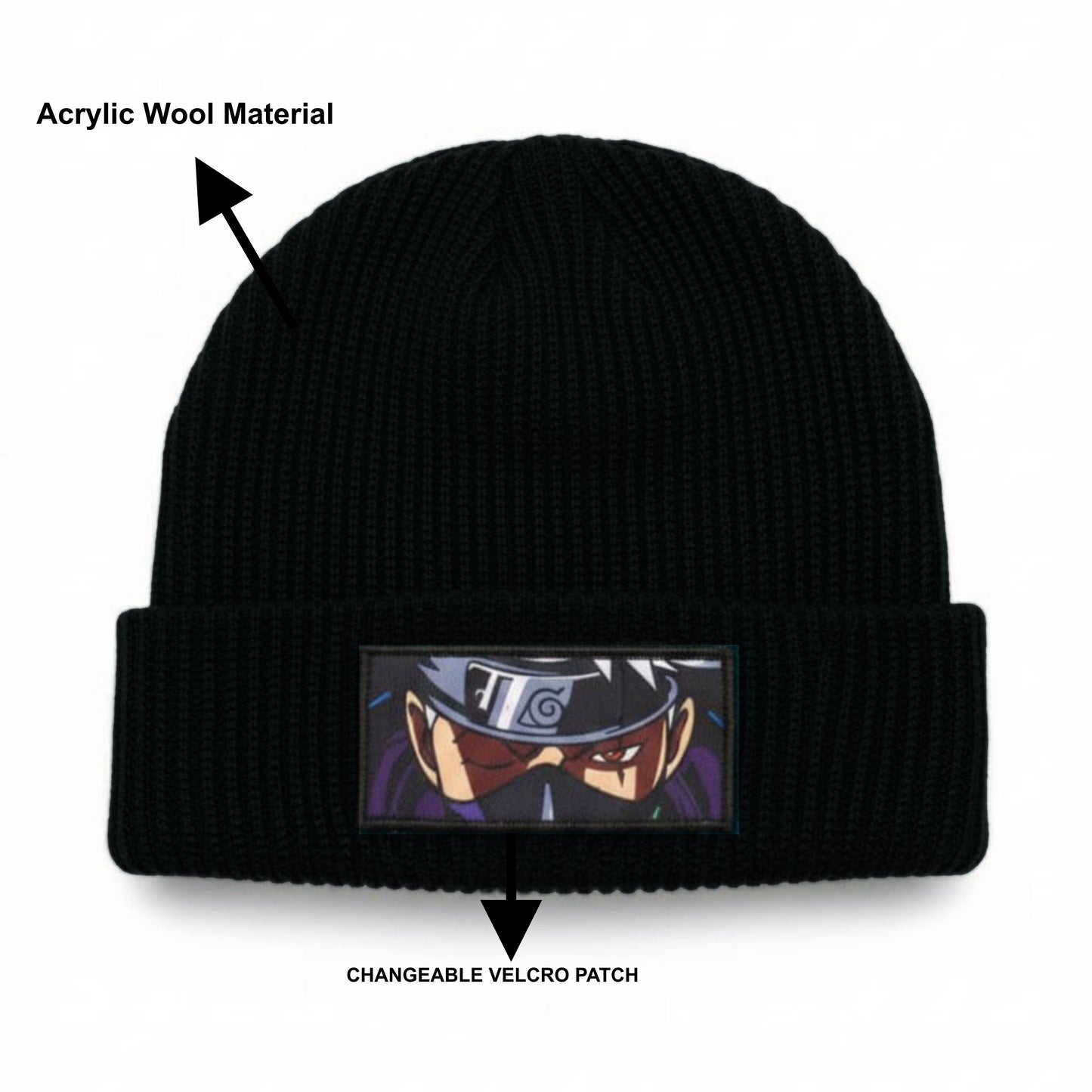 Black Widow Woven Beanie