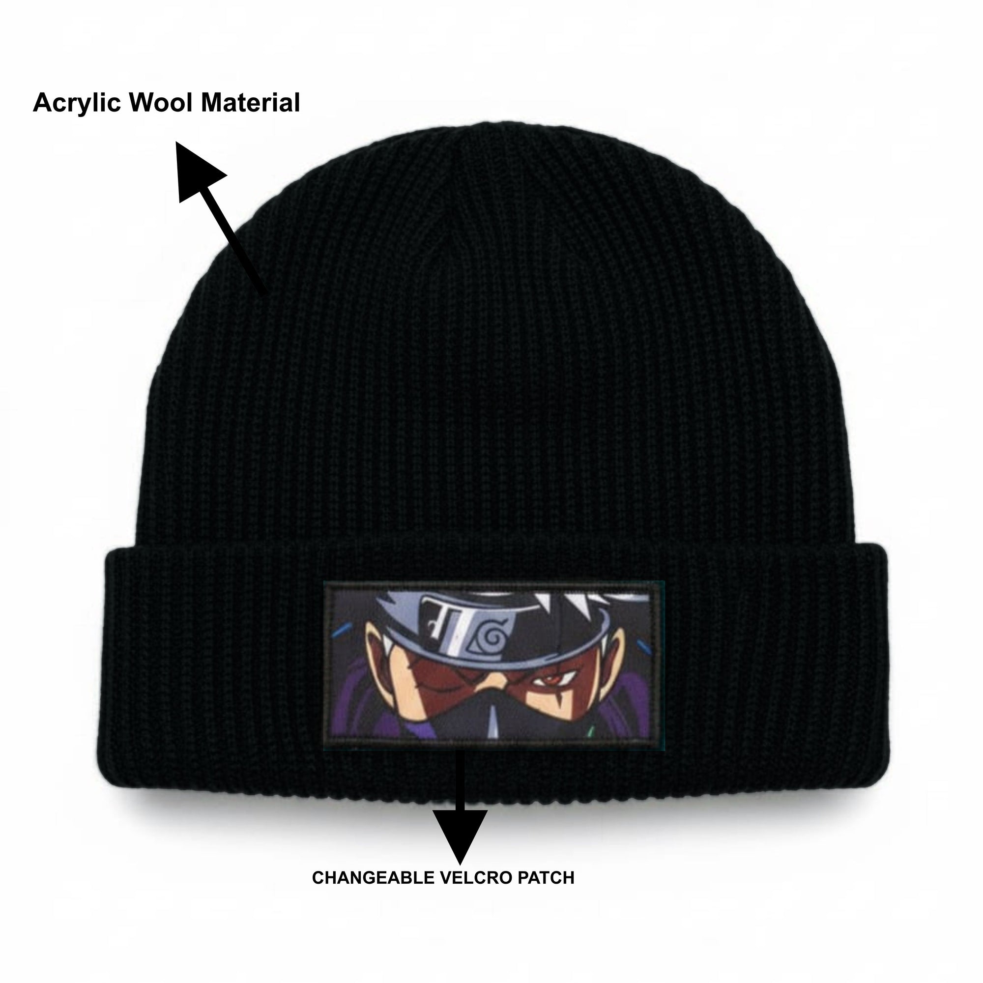 Black Widow Woven Beanie