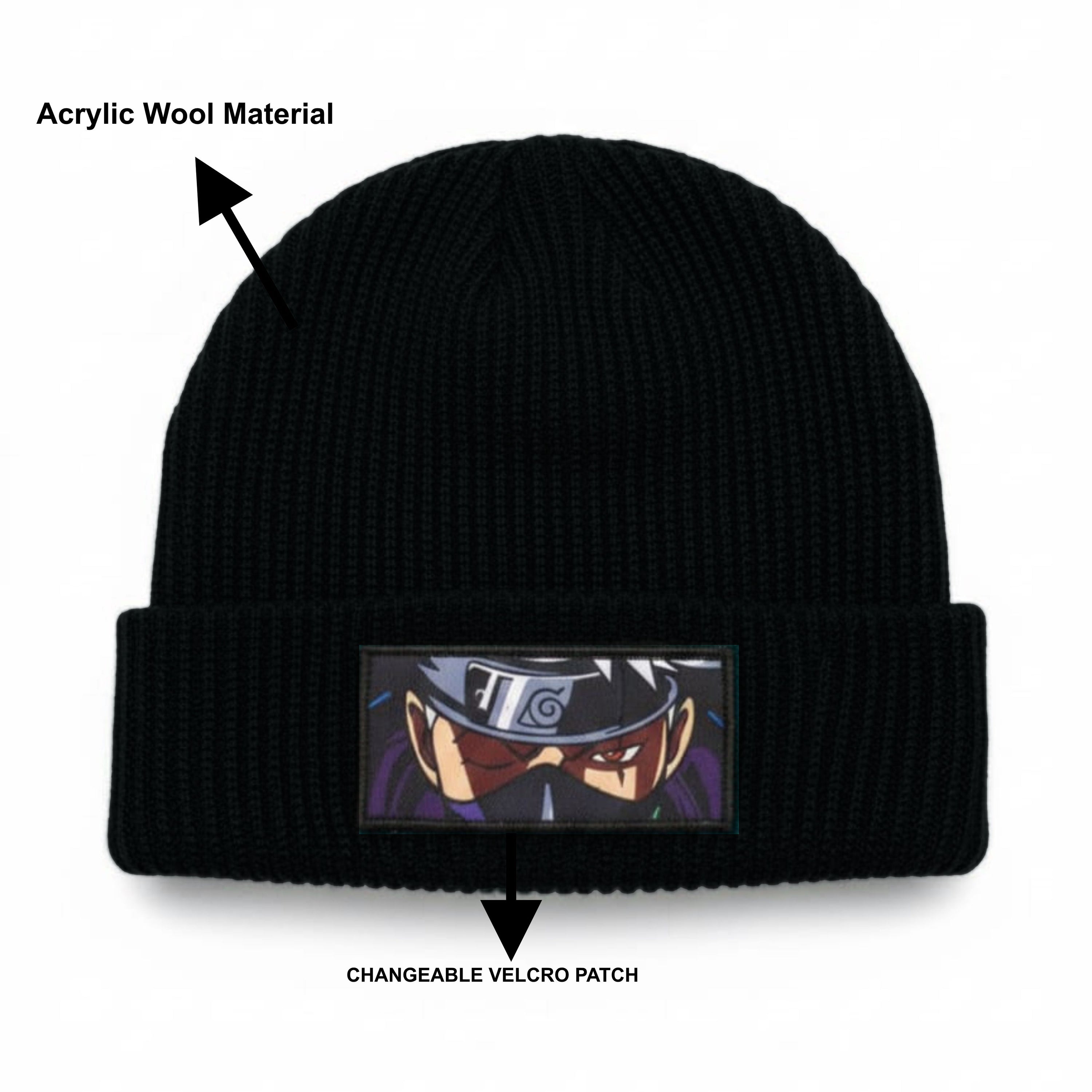 Black Widow Woven Beanie