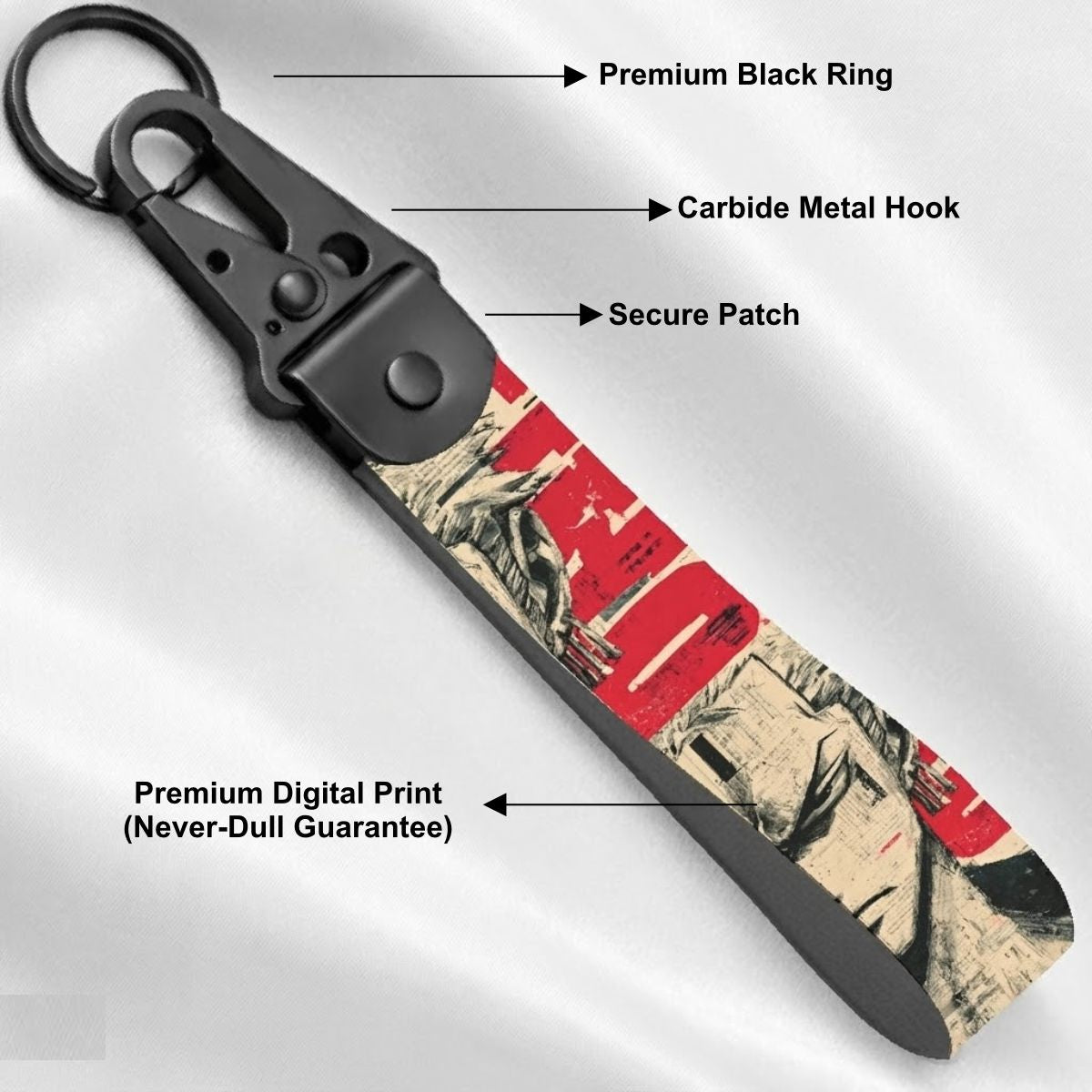 Itachi Eyes Closeup Anime Lanyard Keychain pp-20
