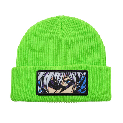 Neon Green Woven Beanie