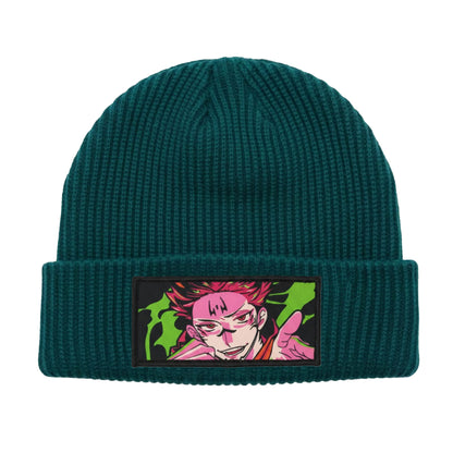 Dark Sea Green Woven Beanie
