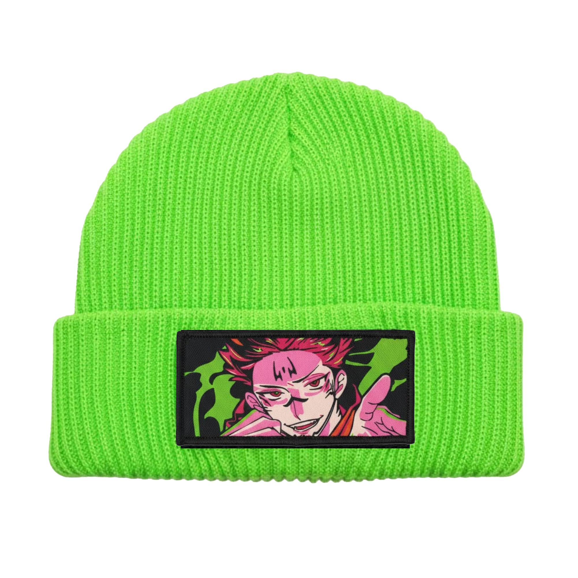 Neon Green Woven Beanie