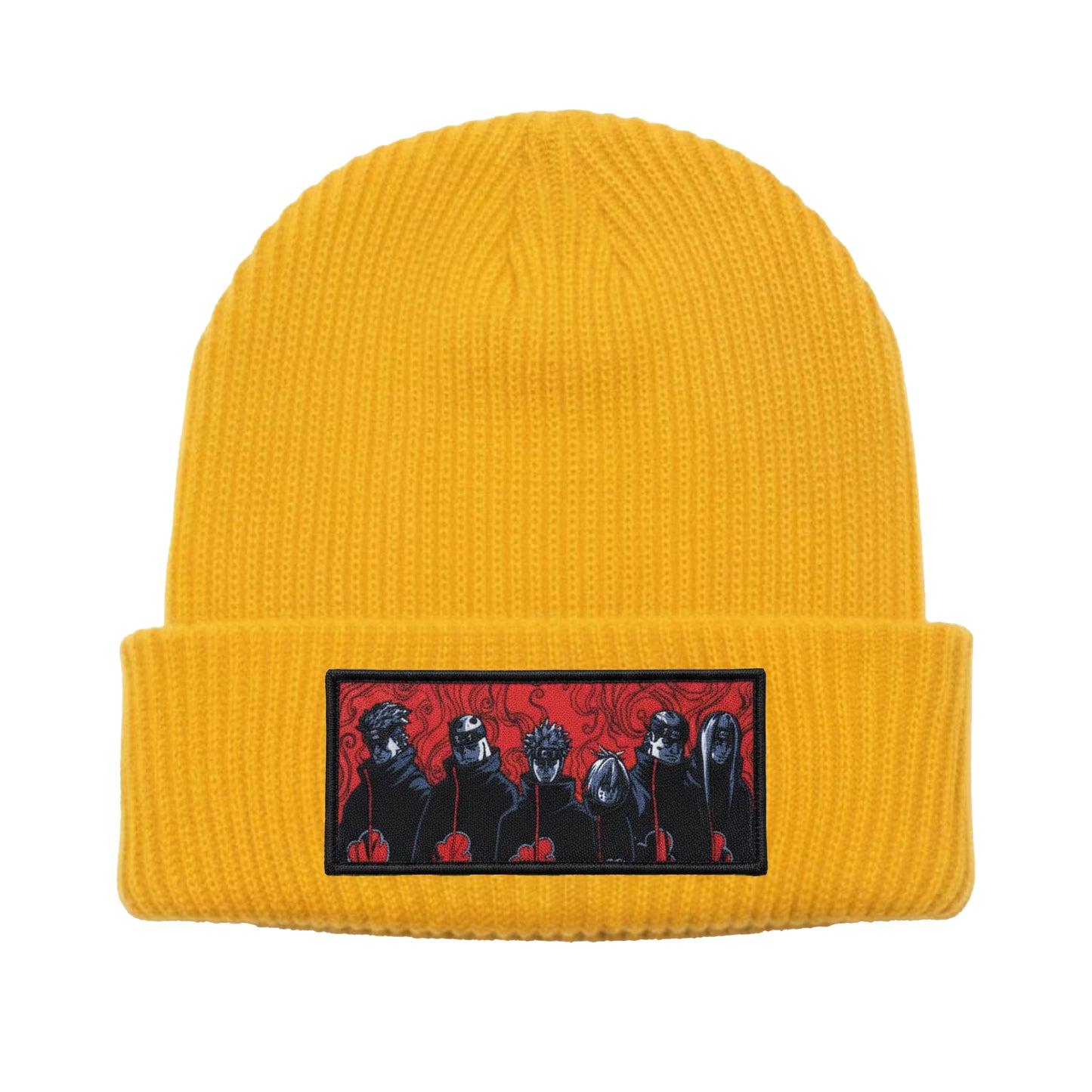 Gold Neon Yellow Woven Beanie