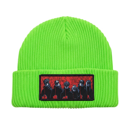 Neon Green Woven Beanie